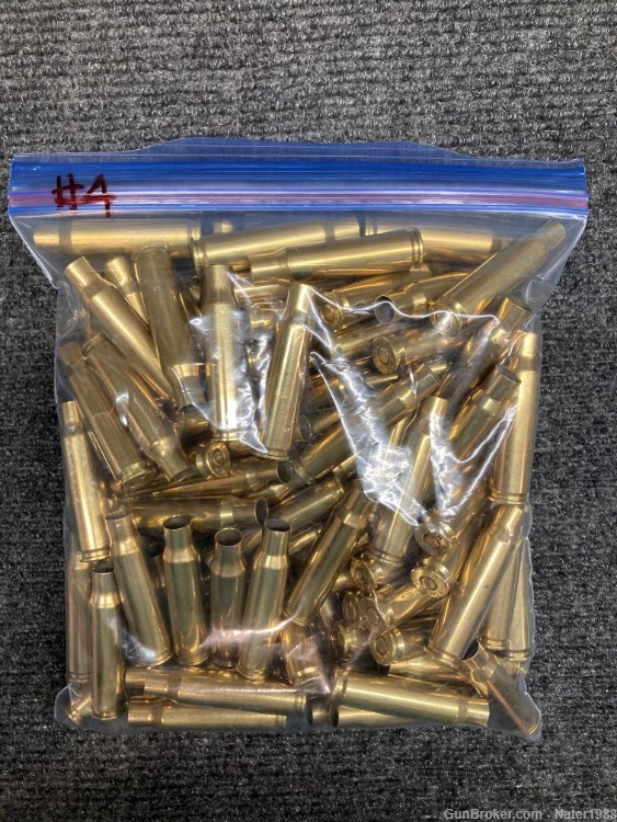 Win 308 brass 100 rounds, once fired, cleaned, resized, trimmed, PRIMED-img-0