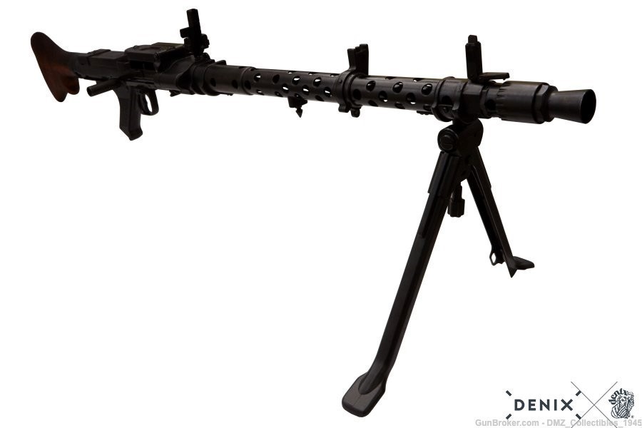 WW2 WWII German MG 34 Machine Gun Non Firing Replica by Denix of Spain-img-6