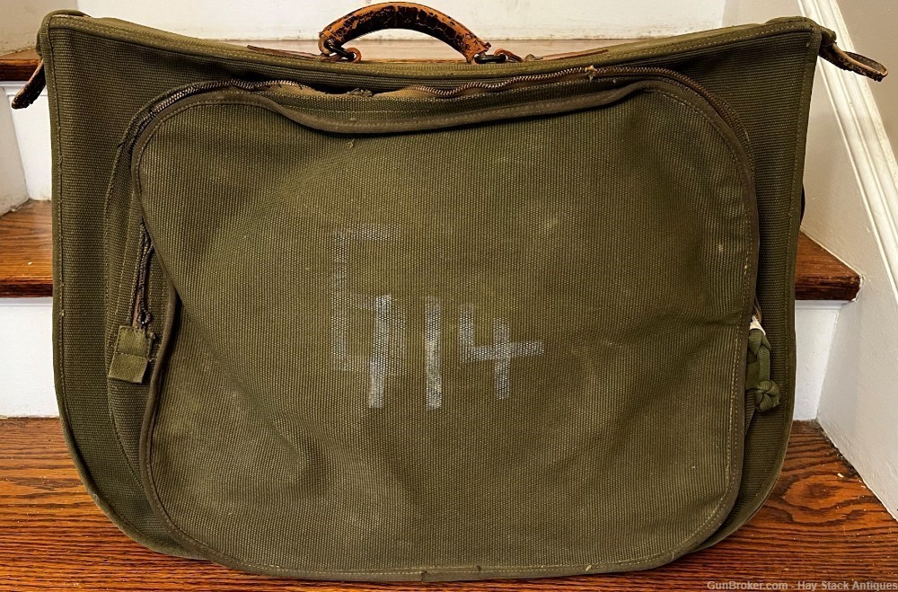 Vintage WWII US Army Air Force Flyers Garment Luggage Travel Bag Type B-4 -img-0