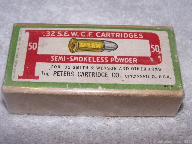 full Peters 32 S&W  LATE 1890'S-img-0