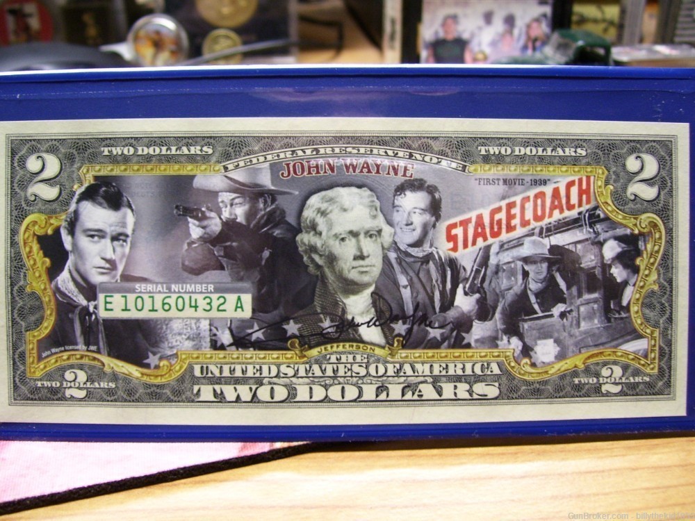 John Wayne Stagecoach Two Dollar Bill-img-1