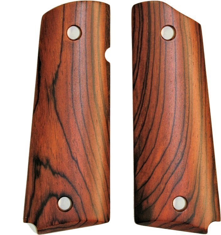Colt 1911 Smooth Rosewood Grips-img-0