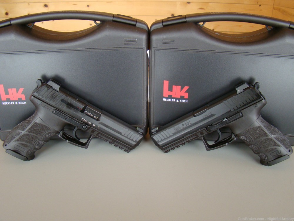 Pair of HK P30L V3 9mm Pistols H&K consec serial # P-30 Longslide 10rd-img-0