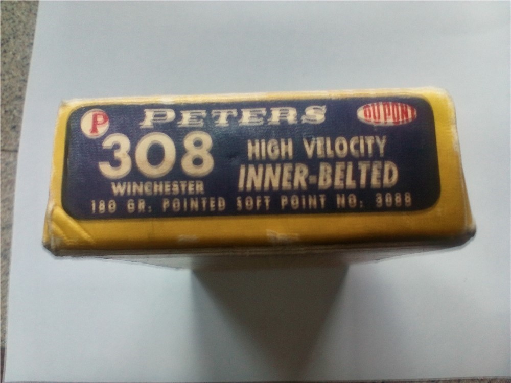 VINTAGE PETERS hIGH VELOCITY 308 WINCHESTER SP INNER BELTED BULLETS-img-1