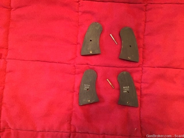 Two Pair of Genuine Buffalo Hoirn Grips for the Uberti Schofield-img-1