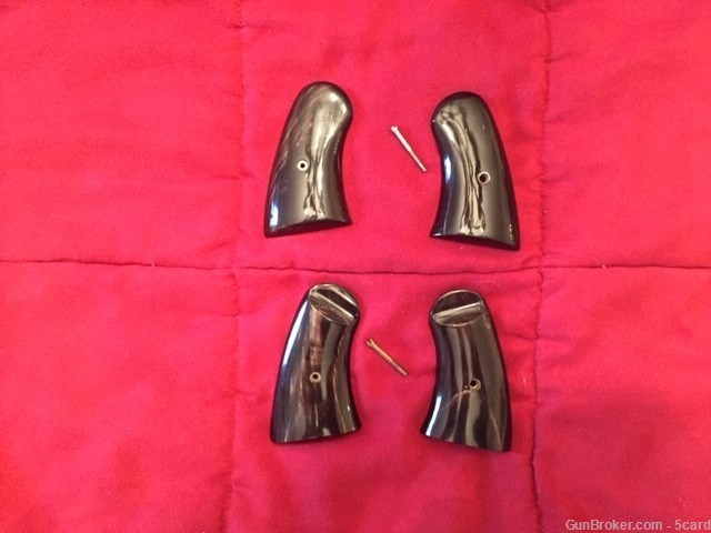 Two Pair of Genuine Buffalo Hoirn Grips for the Uberti Schofield-img-0