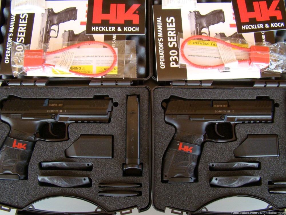 Pair of HK P30L V3 9mm Pistols H&K consecutive serial # P-30 Longslide 10rd-img-4