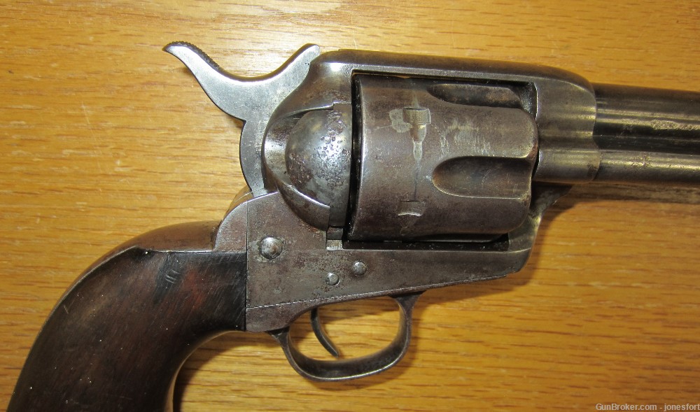 Very Interesting U.S. Cavalry Revolver Colt SAA 45 circa 1883-img-6