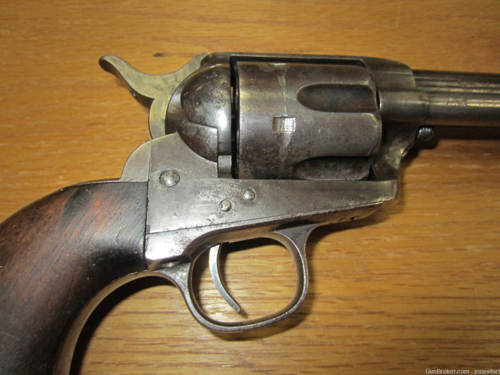 Very Interesting U.S. Cavalry Revolver Colt SAA 45 circa 1883-img-5