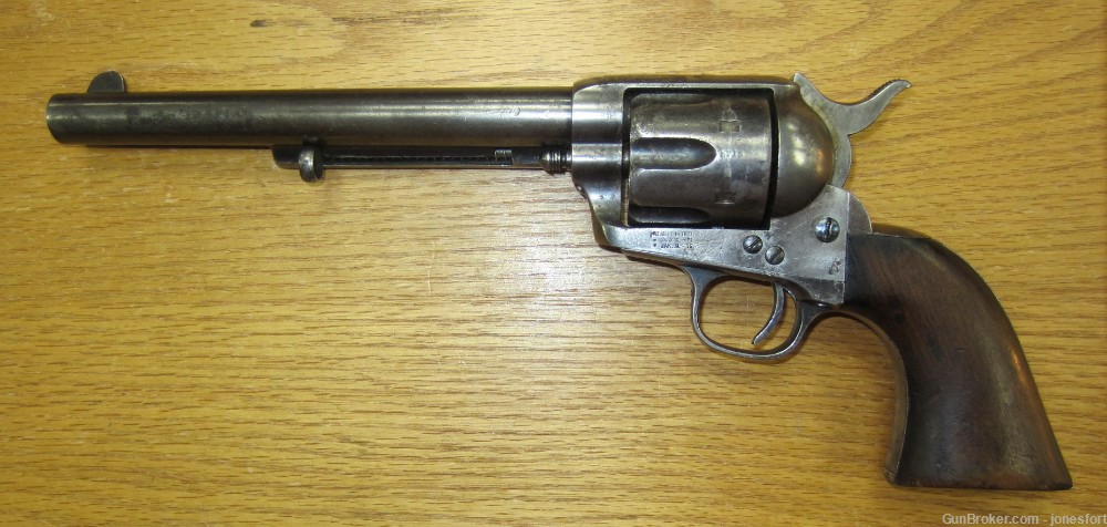 Very Interesting U.S. Cavalry Revolver Colt SAA 45 circa 1883-img-0