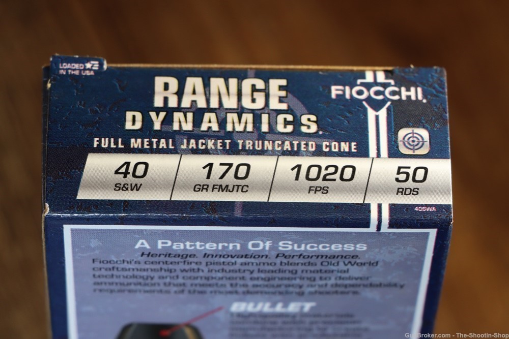 Fiocchi 40S&W Ammunition 1000RD AMMO CASE 40 S&W 170GR FMJ Range Dynamics-img-3