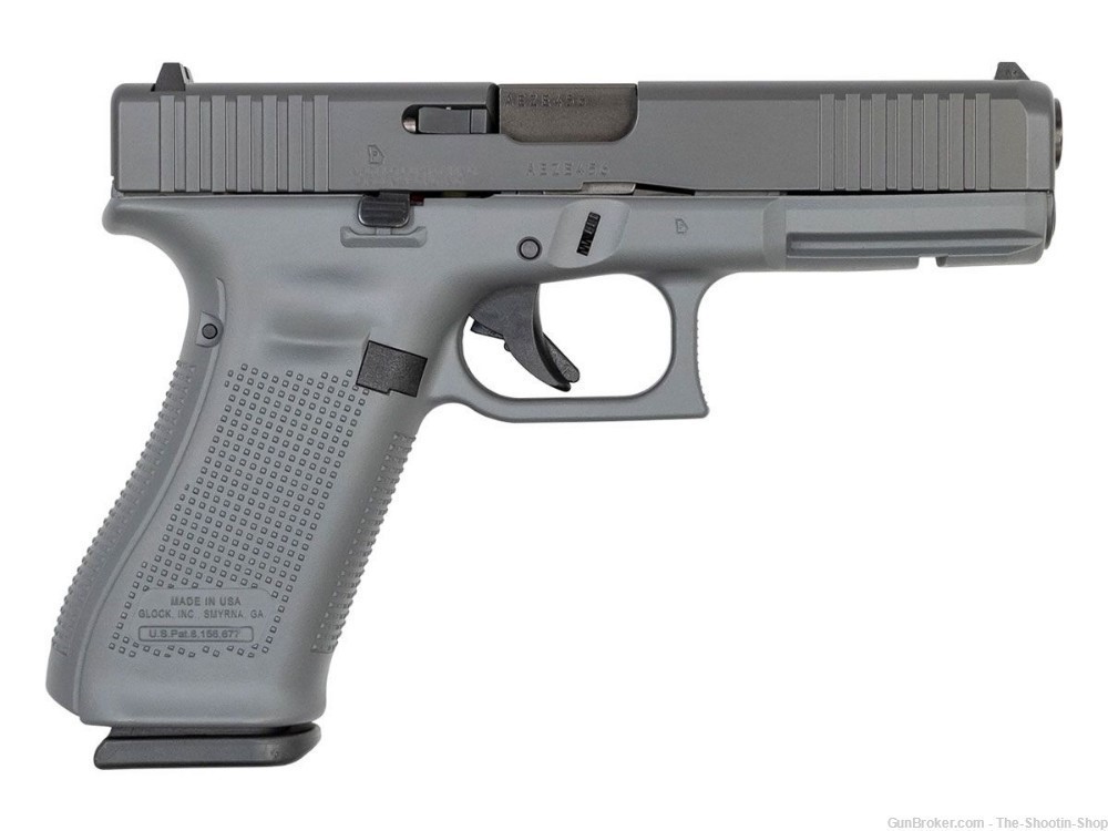 Glock Model G17 GEN5 Pistol 9MM 4.5" APOLLO CUSTOMS 17 GEN 5 17RD MAGS GREY-img-0