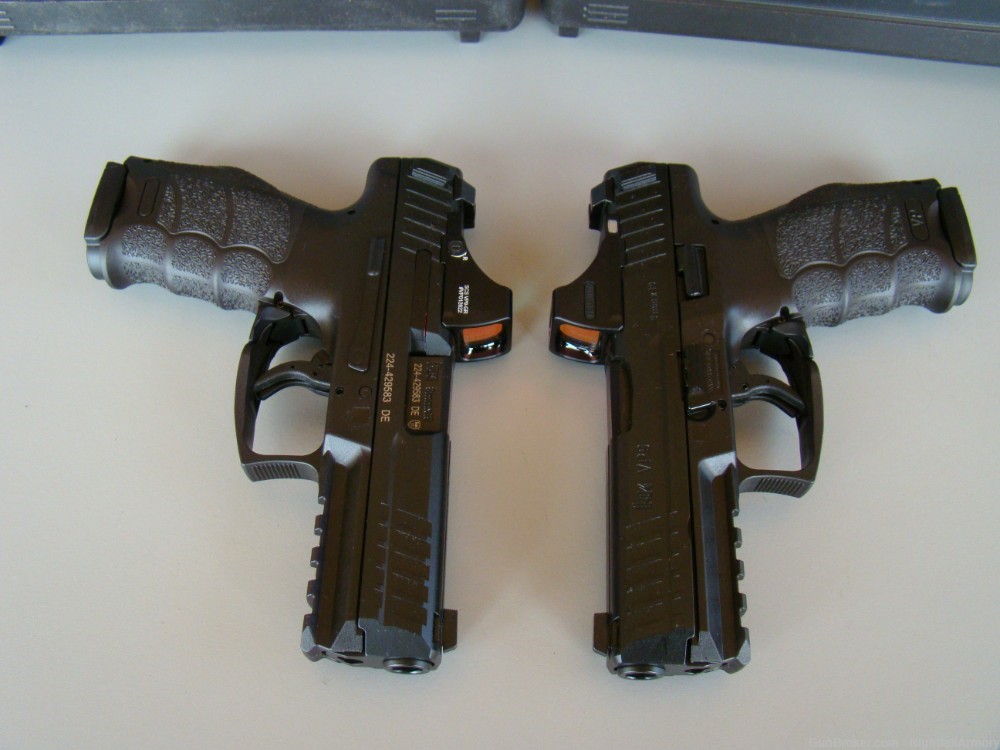 Pair of H&K VP9 OR 9mm pistols w Holosun SCS green dot 2 moa HK 9 consec #s-img-8