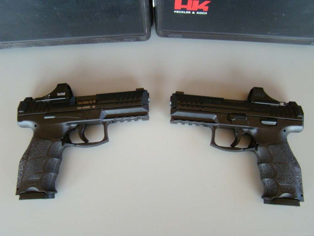 Pair of H&K VP9 OR 9mm pistols w Holosun SCS green dot 2 moa HK 9 consec #s-img-7