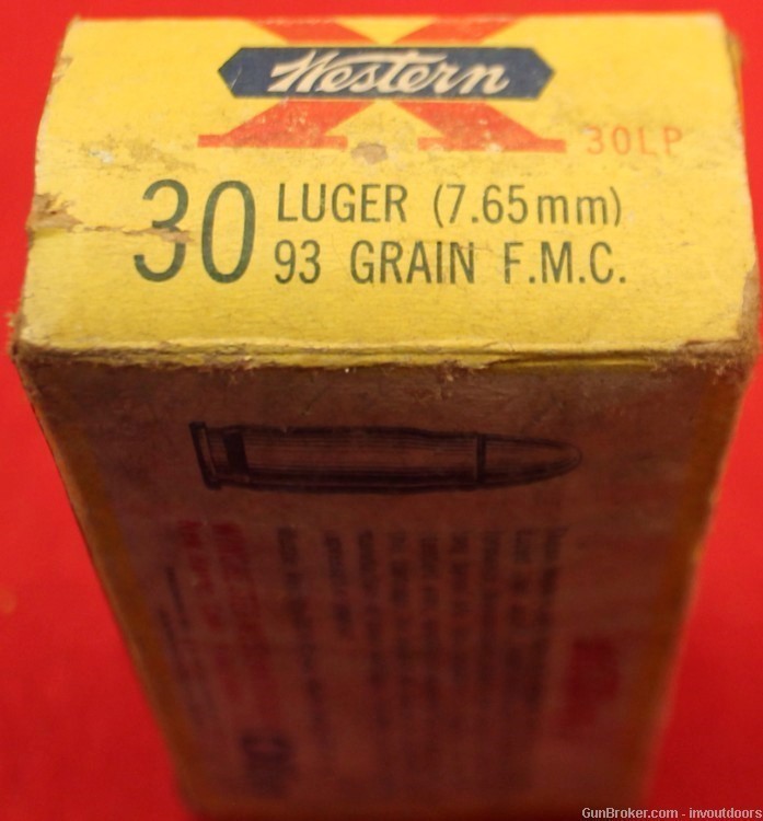 Western 30 Luger (7.54mm) 93 Grain F.M.C 50 cartridges ammo-img-3