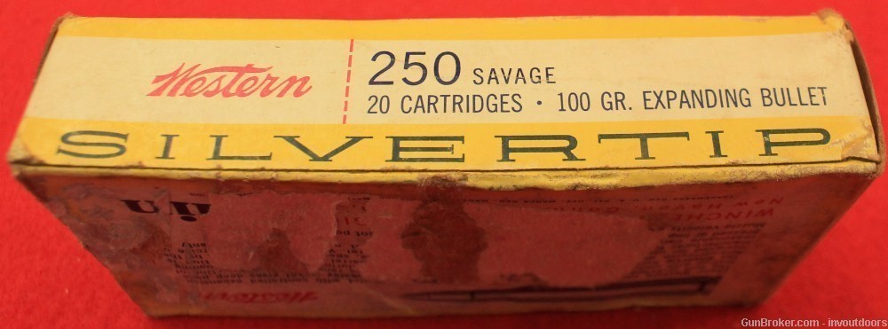 Western 250 Savage 100 gr. Expanding Silvertip 20 cartridges ammo-img-0