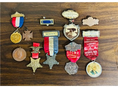 Civil War GAR Reunion Badge Collection