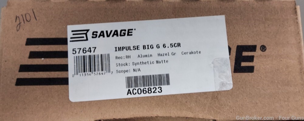 Savage IMPULSE Big Game Straight Pull 6.5 Creedmoor KUIU Verde2.0 57647 -img-5