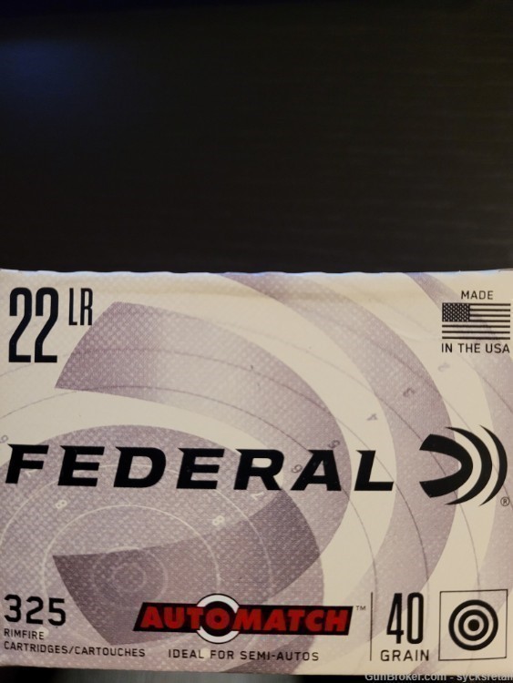 Federal AutoMatch 40 Grain 22 LR 325 Rounds-img-0