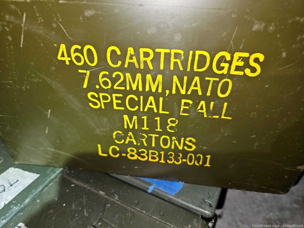 100 rounds , M118, 308 military sniper ammo, Lake city.-img-0