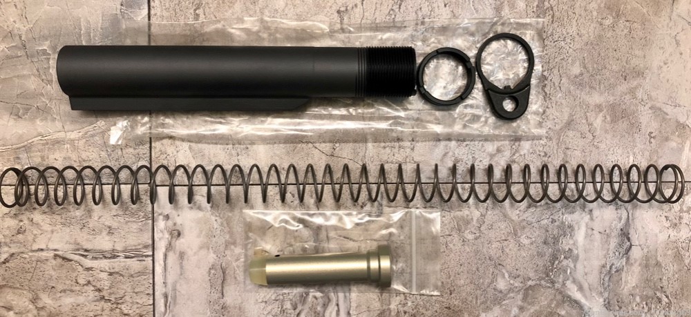 Lewis Machine & Tool MWS Collapsible Receiver Extension 308 Buffer Tube Kit-img-1