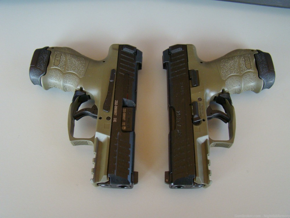 Pair of H&K VP9SK 9mm Pistols OD Green 12rd 15rd consec serial #s HK VP9-SK-img-8