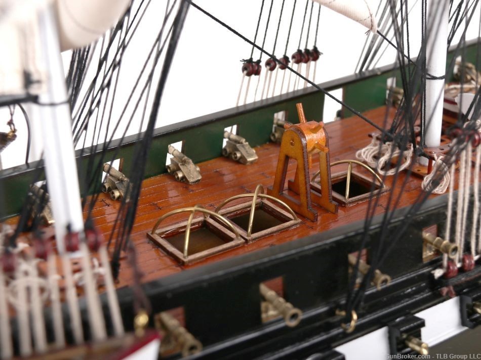Wooden USS Constitution Tall Model Ship 50" Overall Dims: 50" L x 10" W x 3-img-8