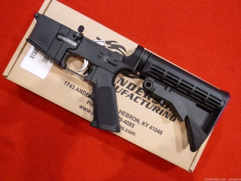 Anderson Mfg Ghost No Logo AM 15 AR 15 Complete M4 Style Lower Receiver New-img-0