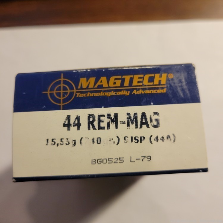 MagTech 44 Rem-Mag 240 gr SJSP 50 Rounds-img-1