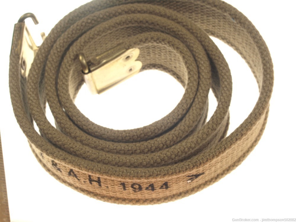 Reduction: British ENFIELD sling/strap, web, olive green or khaki REPRO NEW-img-0