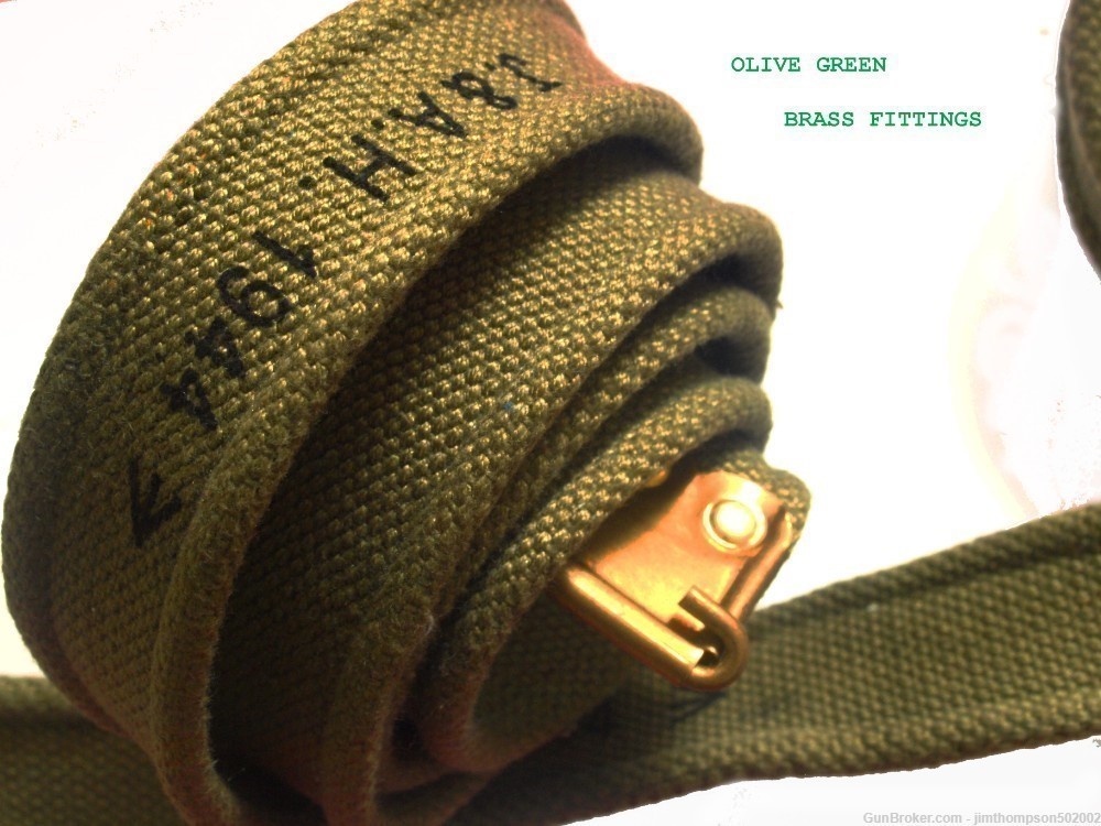 Reduction: British ENFIELD sling/strap, web, olive green or khaki REPRO NEW-img-7
