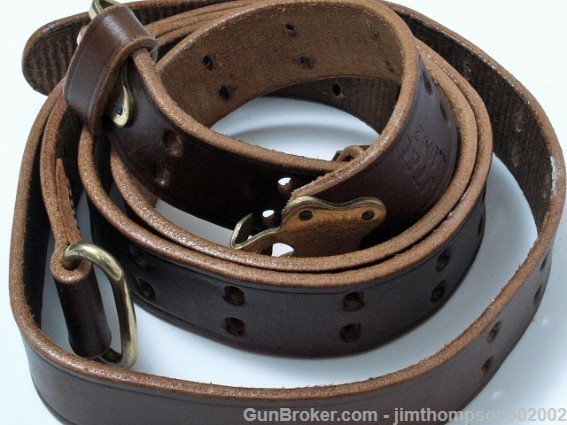 M1907 highest quality drum-dyed leather slings-img-1