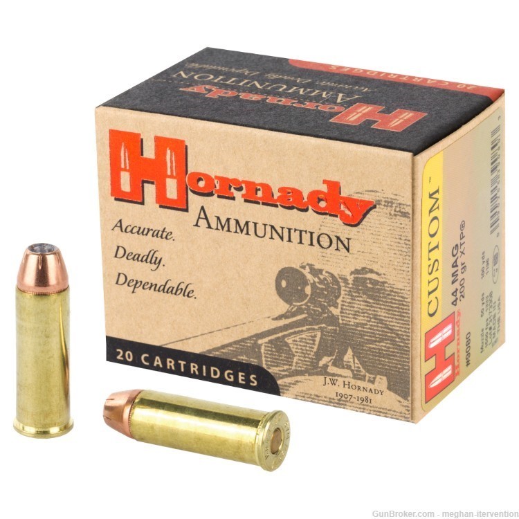 Hornady .44 Magnum 200 Grain XTP – 20 Rounds-img-0