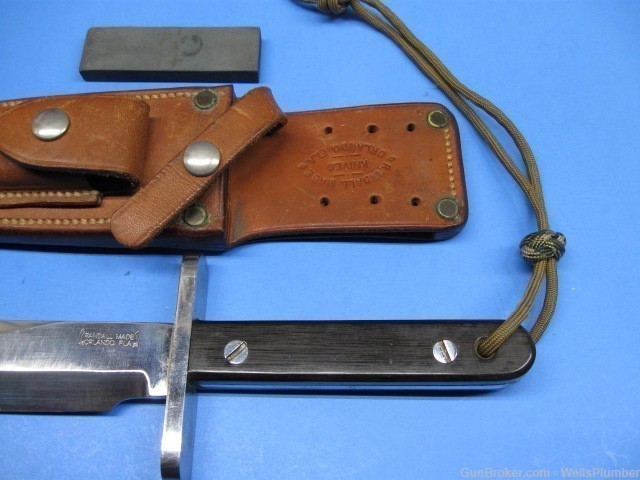 VIETNAM RANDALL MODEL 17 ASTRO FIGHTING KNIFE WITH ORIGINAL SCABBARD (NICE -img-2