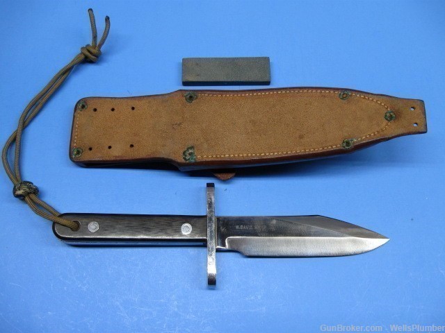 VIETNAM RANDALL MODEL 17 ASTRO FIGHTING KNIFE WITH ORIGINAL SCABBARD (NICE -img-1