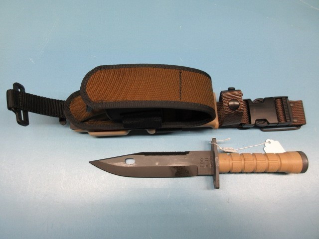 LAN-CAY M11 EOD KNIFE WITH SCABBARD US DESERT TAN BROWN  (MINT CONDITION)-img-0