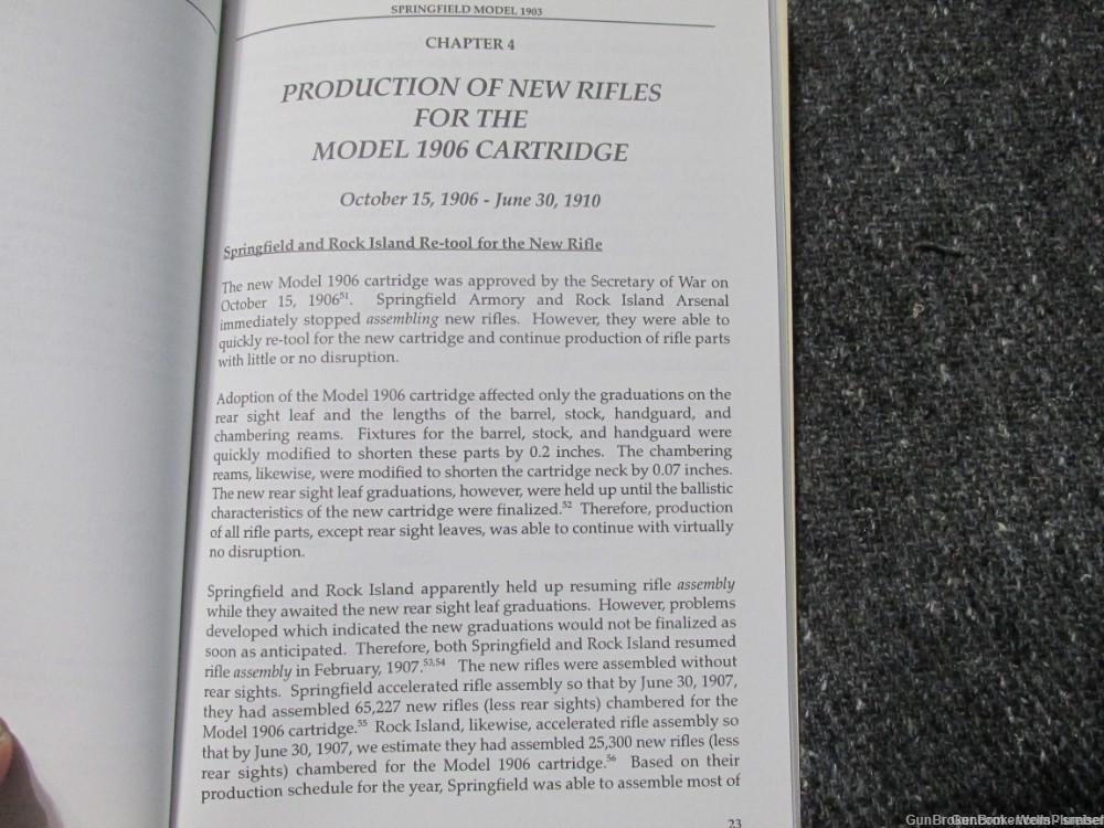 SPRINGFIELD MODEL 1903 SERVICE RIFLE PRODUCTION & ALTERATION 1905-1910 BOOK-img-8
