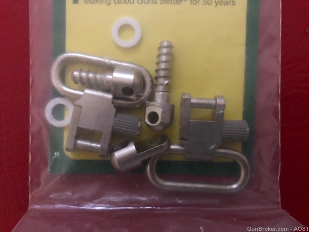 Uncle Mikes Sling Swivel Set QD 115 RUGER K10/22RB Stainless 1462–2 NOS-img-1