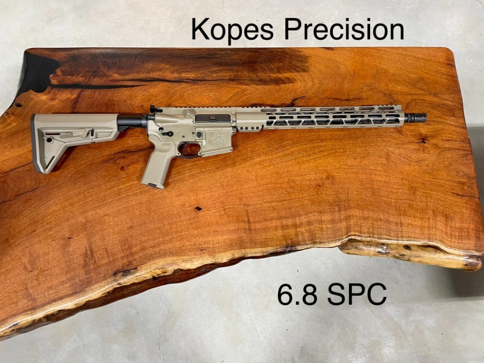 Spring Sale! Kopes Precision 6.8 SPC II Rifle, FDE Flat Dark Earth-img-0