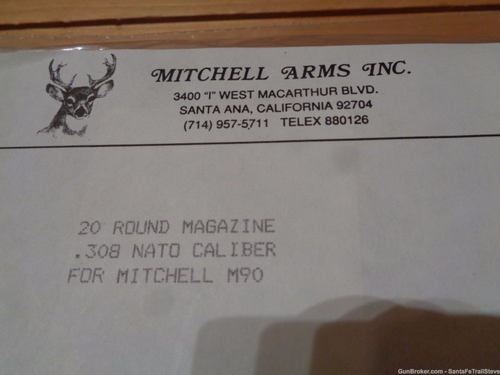 *PRE-1994 BAN, Mitchell Arms M-90= Zastava M-77, 308 Win.; 8 Mags; NIB, CC*-img-9