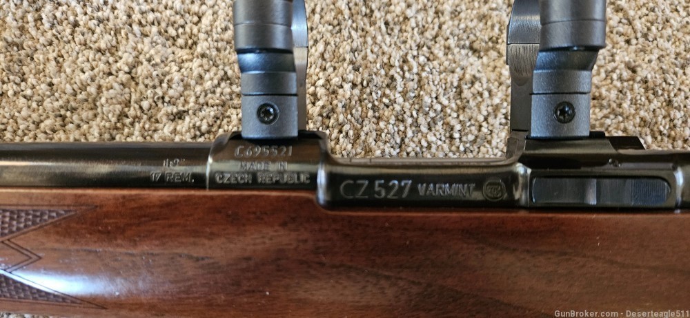 Absolutely beautiful CZ 527 Varmint 17 Remington LNIB -img-9