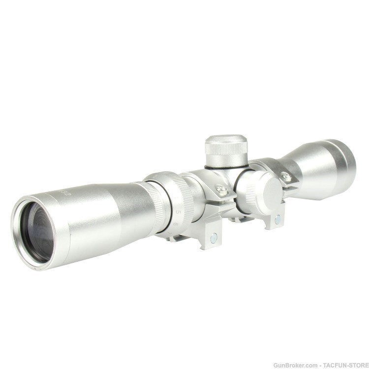 SILVER Long Eye Relief 2-7x32 Scope for Mosin Nagant-img-0