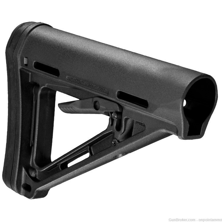 Magpul MOE Carbine Stock, Fits AR-15, Commercial, Black Finish-img-0