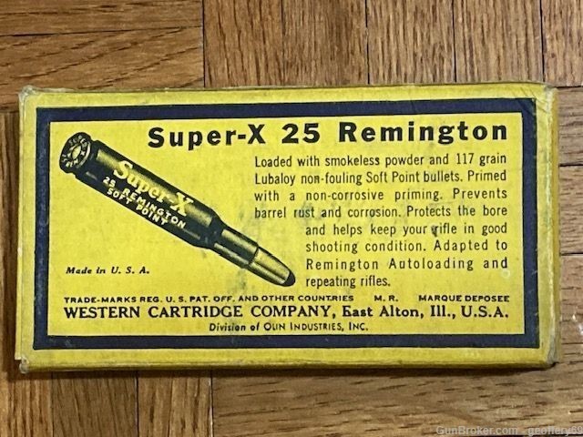 25 Rem Western 117gr SPRN Vintage Rifle Ammunition 20rds 25 Remington Auto-img-2