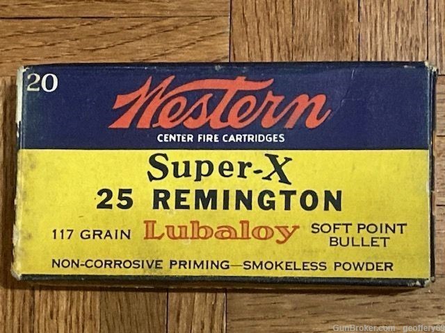 25 Rem Western 117gr SPRN Vintage Rifle Ammunition 20rds 25 Remington Auto-img-0