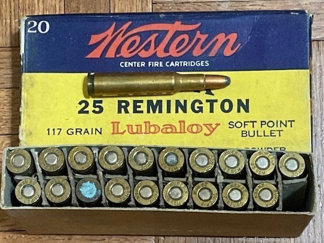 25 Rem Western 117gr SPRN Vintage Rifle Ammunition 20rds 25 Remington Auto-img-6