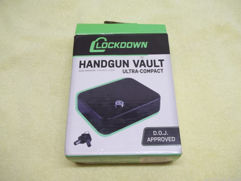 NIB Handgun Vault Lockdown Ultra Compact Sig P238 S&W 36 642 RM380 PPK/S-img-5