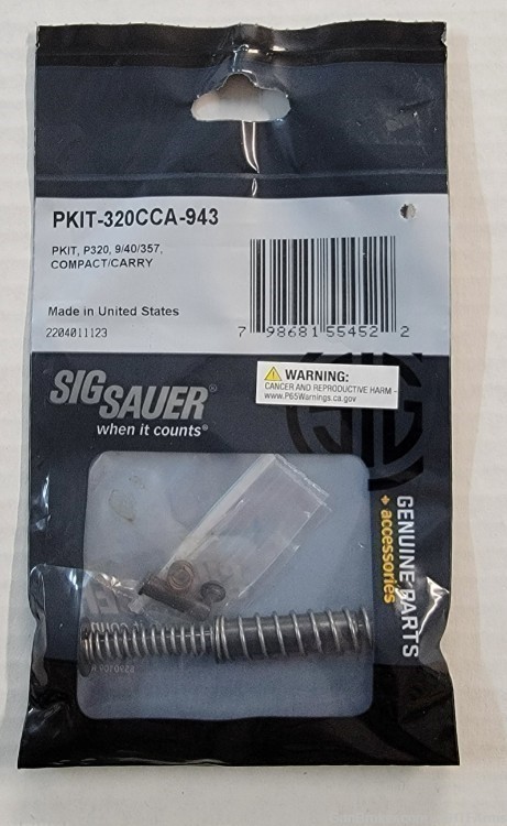 NEW - FREE SHIPPING -Sig Sauer P320 Compact/Carry Parts Kit PKIT-320CCA-943-img-0