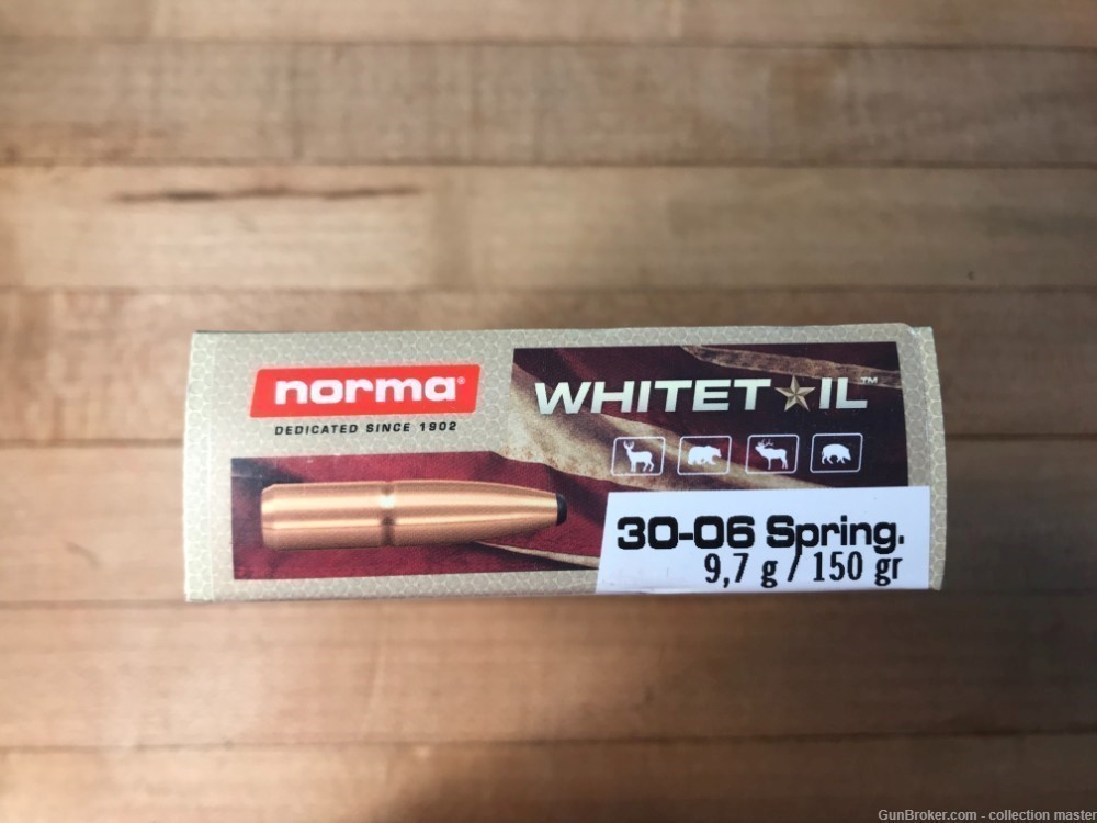 Norma .30-06 Springfield Whitetail Ammo 200 Rounds 10 Boxes Soft Point 150 -img-2