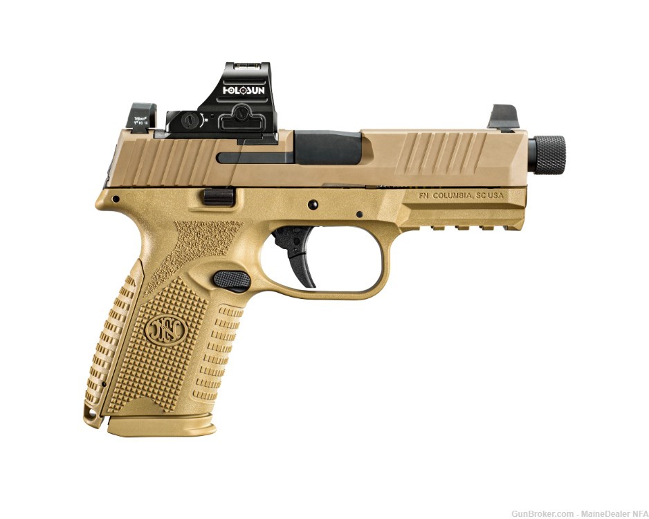 FN USA 509M FDE 9mm Tactical Pistol with Holsun 407C 66-101938 NIB $1059-img-0